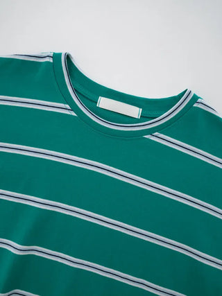 Ui Oversized Striped Short Sleeve Tee