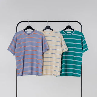 Ui Oversized Striped Short Sleeve Tee