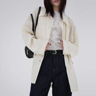 Raymin See-through Collar Raincoat