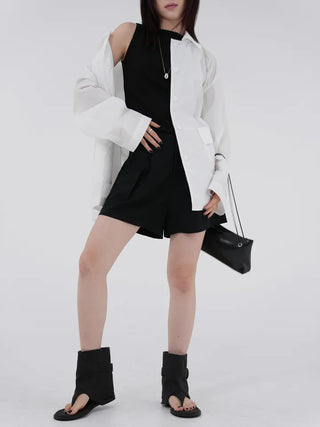 Raymin See-through Collar Raincoat