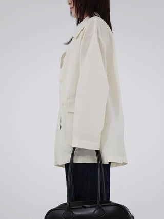 Raymin See-through Collar Raincoat