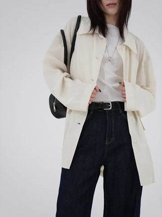 Raymin See-through Collar Raincoat