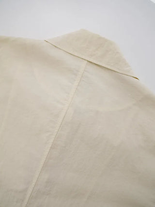 Raymin See-through Collar Raincoat