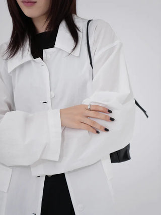 Raymin See-through Collar Raincoat