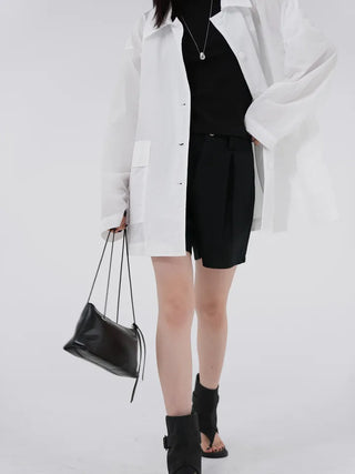 Raymin See-through Collar Raincoat