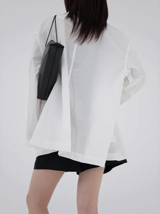 Raymin See-through Collar Raincoat