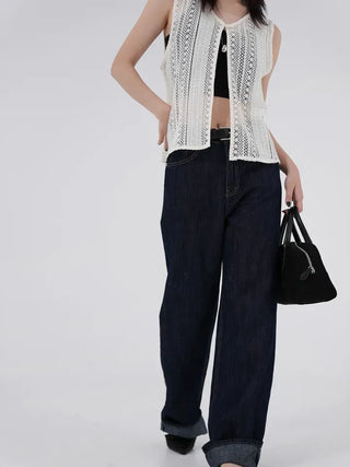 Liliel Crochet Open Vest