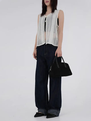 Liliel Crochet Open Vest