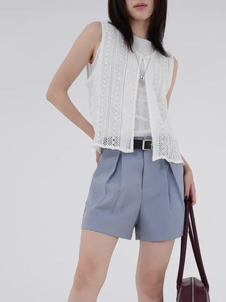Liliel Crochet Open Vest