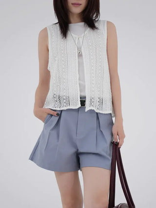 Liliel Crochet Open Vest
