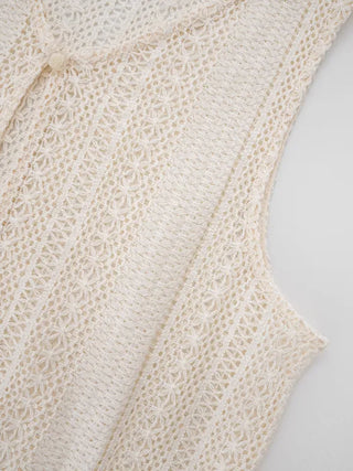 Liliel Crochet Open Vest