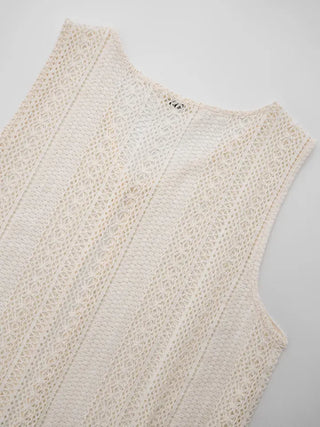 Liliel Crochet Open Vest
