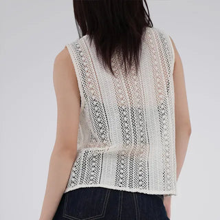 Liliel Crochet Open Vest