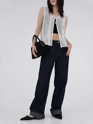 Liliel Crochet Open Vest