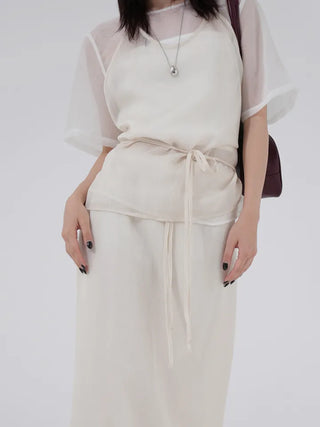 Opheline See-through Layered Halter Sleeveless