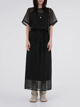 Opheline See-through Layered Halter Sleeveless