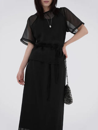 Opheline See-through Layered Halter Sleeveless