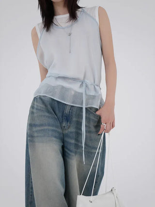 Opheline See-through Layered Halter Sleeveless