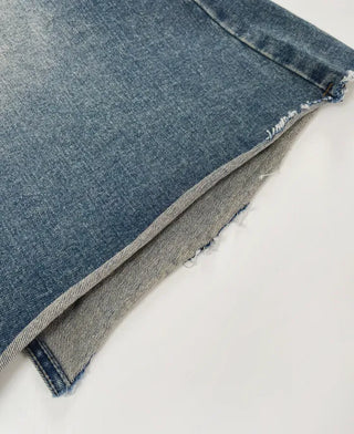 Minuet vintage denim long skirt