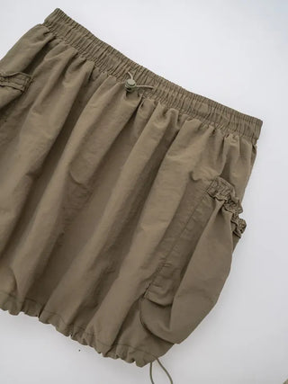 Luro String Cargo Balloon Skirt