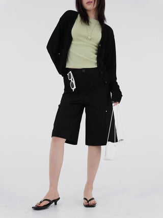 Marenda Basic Flowy See-through Cardigan