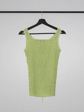 Avenel Wrinkle Strap Open Sleeveless Blouse
