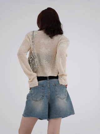 Bella Flower Sculpted Cardigan