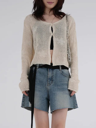 Bella Flower Sculpted Cardigan