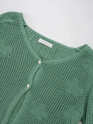 Bella Flower Sculpted Cardigan