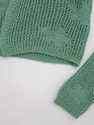 Bella Flower Sculpted Cardigan