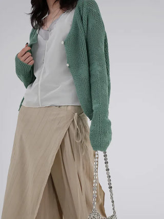 Bella Flower Sculpted Cardigan