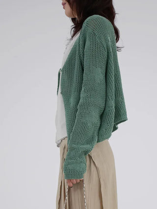 Bella Flower Sculpted Cardigan