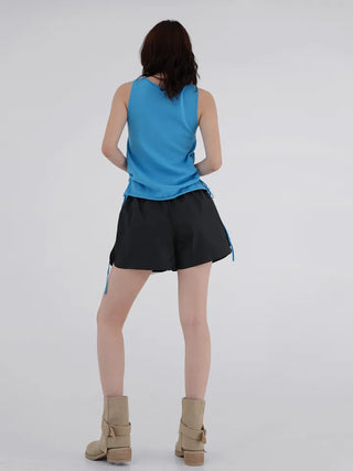 Lia Side Stud Nylon Shorts