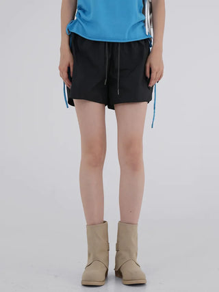 Lia Side Stud Nylon Shorts