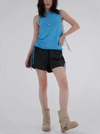 Lia Side Stud Nylon Shorts