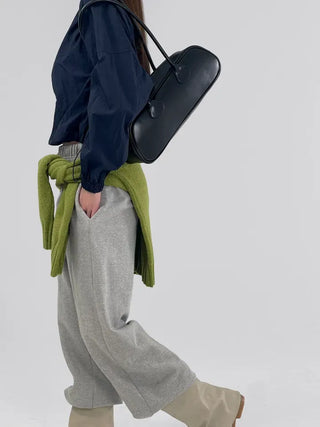 Laurel Nylon V-neck Sweatshirt