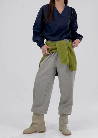 Laurel Nylon V-neck Sweatshirt
