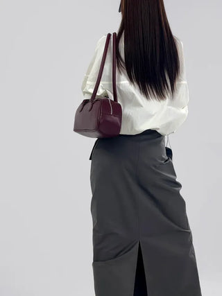 Laurel Nylon V-neck Sweatshirt