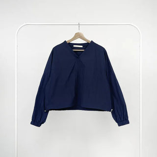 Laurel Nylon V-neck Sweatshirt