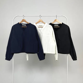 Laurel Nylon V-neck Sweatshirt