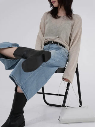 Furning See-through Long Sleeve T-shirt, a must-have item