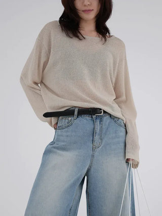 Furning See-through Long Sleeve T-shirt, a must-have item