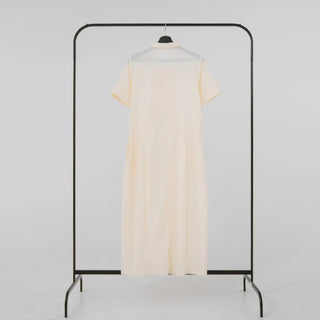 Kirelin Collar Zip-Up Long Dress