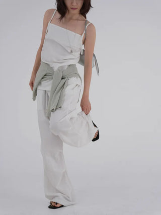 Doso Shirred Parachute Pants