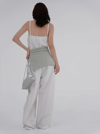 Doso Shirred Parachute Pants