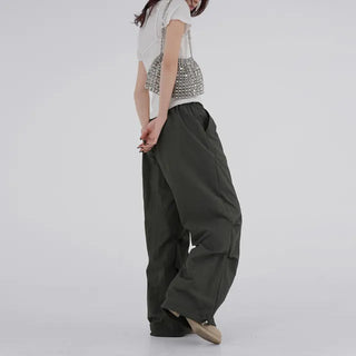 Doso Shirred Parachute Pants