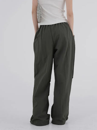 Doso Shirred Parachute Pants