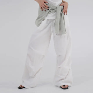 Doso Shirred Parachute Pants