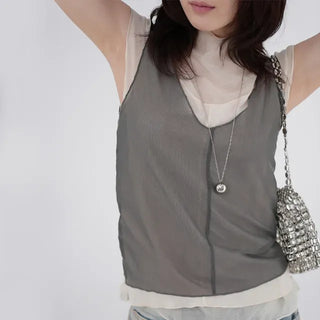 Rodo Layered Mesh Sleeveless