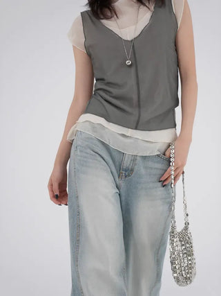 Rodo Layered Mesh Sleeveless